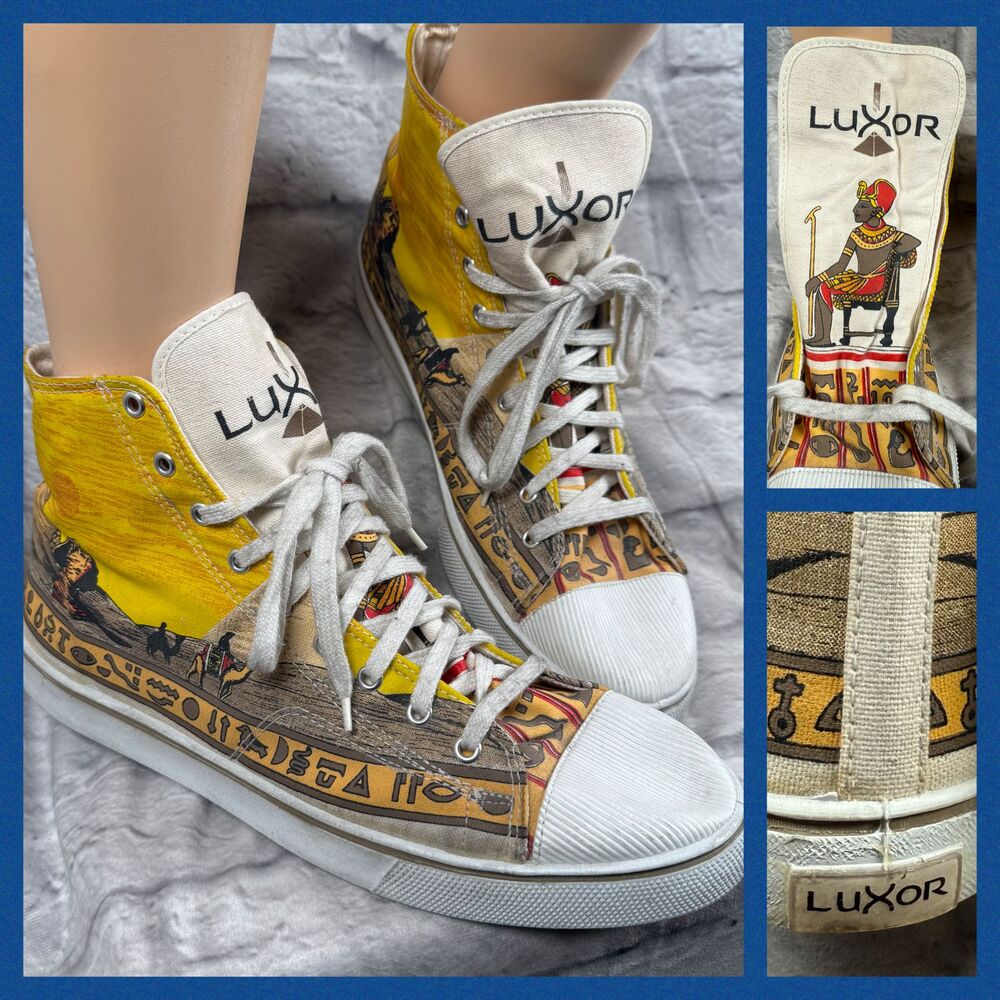 VTG 1993 Luxor Hotel Las Vegas Grand Opening High-Top Shoes Mens 13 Women's 15
